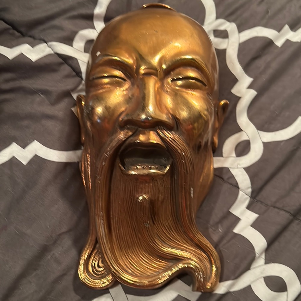 Vintage 1940 Chinese hangings mask